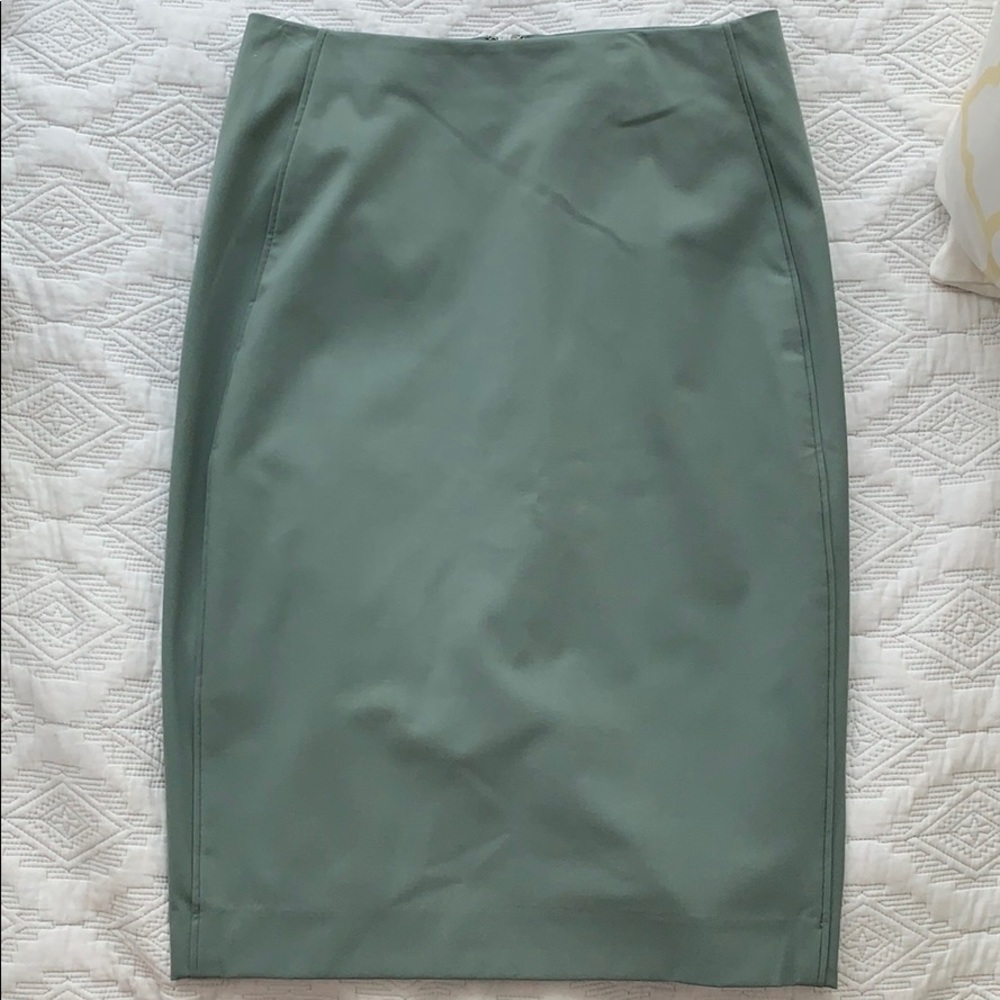 The limited sage green pencil skirt